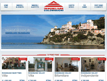 Tablet Screenshot of immobiliarecolombaioni.it